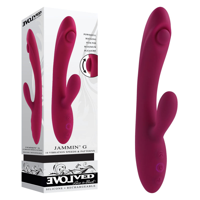 Evolved JAMMIN' G USB Rechargeable Rabbit Vibrator 20.1cm