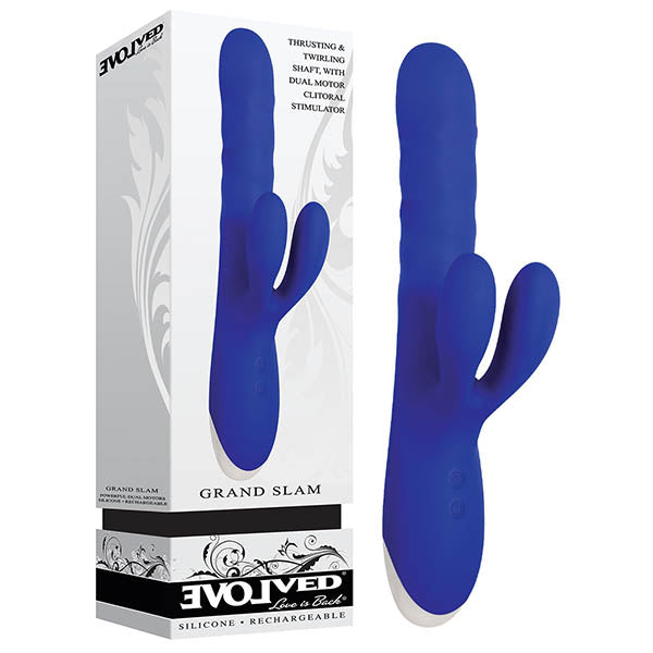Grand Slam USB Rechargeable Thrusting Rabbit Vibrator 10 Inch