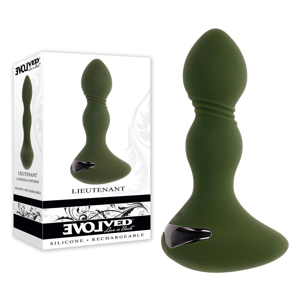 Evolved LIEUTENANT USB Rechargeable Vibrating Butt Plug Evolved Main image