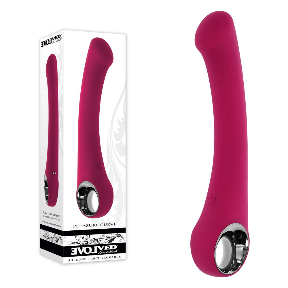 Evolved PLEASURE CURVE USB Rechargeable Vibrator 19cm Evolved