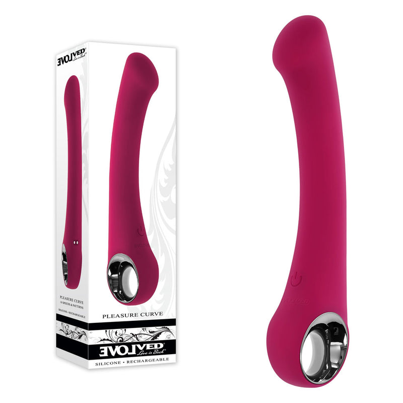 Evolved PLEASURE CURVE USB Rechargeable Vibrator 19cm