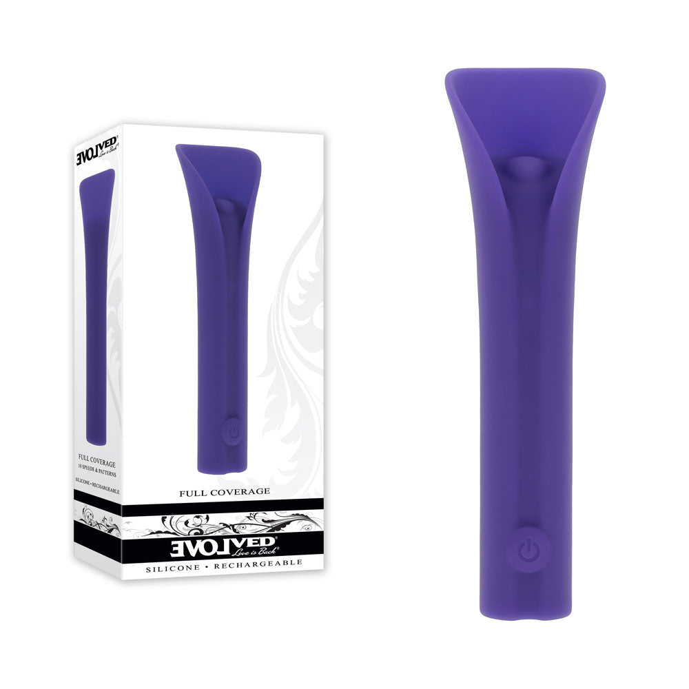 Evolved FULL COVERAGE USB Rechargeable Bullet Vibrator Purple Evolved