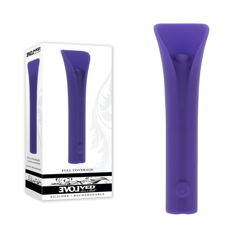 Evolved FULL COVERAGE USB Rechargeable Bullet Vibrator Purple