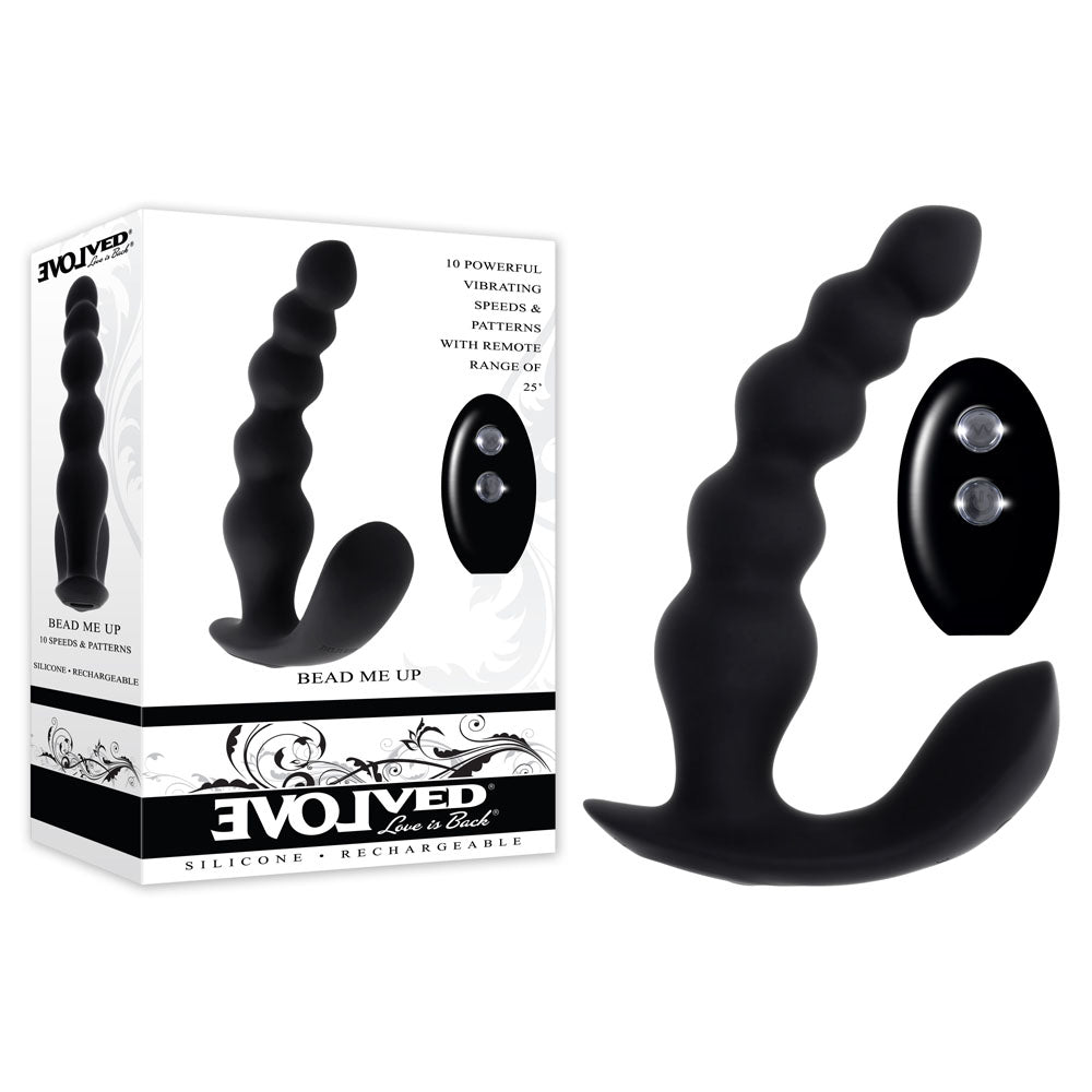 Evolved BEAD ME UP USB Rechargeable Vibrating Anal Beads With Wireless Remote Evolved