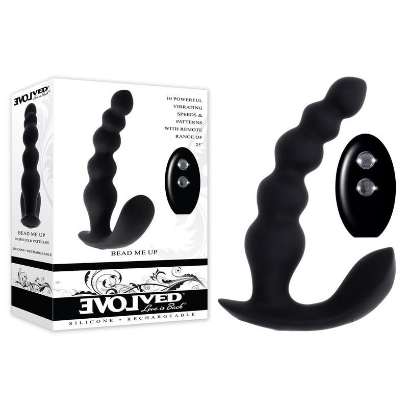 Evolved BEAD ME UP USB Rechargeable Vibrating Anal Beads With Wireless Remote
