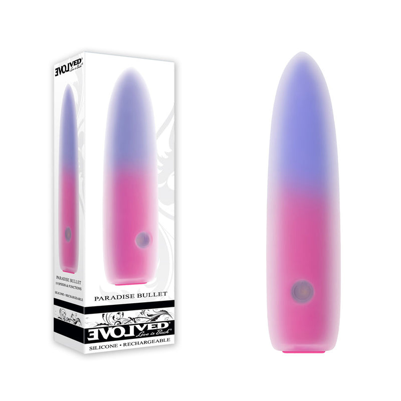 Evolved PARADISE BULLET USB Rechargeable Bullet Vibrator Pink / Purple