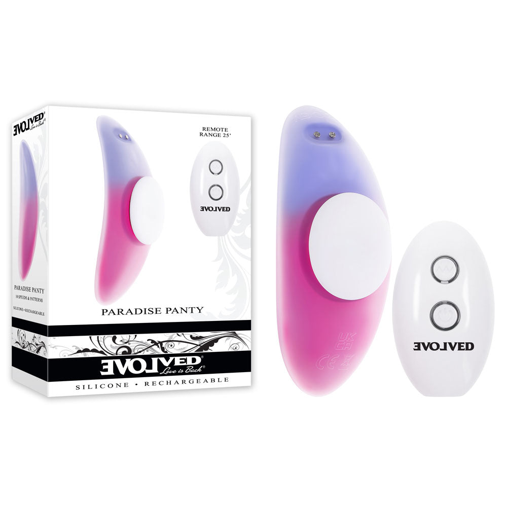 Evolved PARADISE PANTY USB Rechargeable Panty Vibrator With Remote Control Evolved
