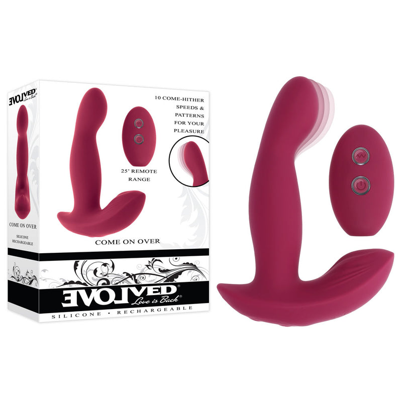 Evolved COME ON OVER USB Rechargeable Vibrator With Wireless Remote 15.9cm