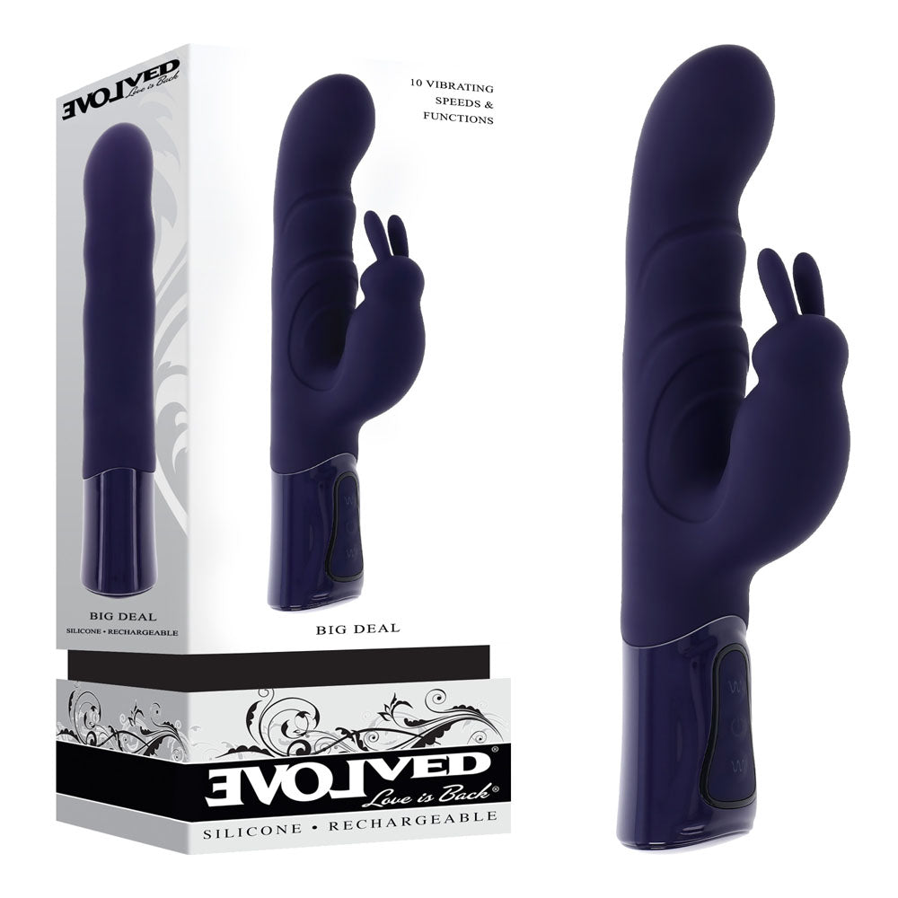 Evolved BIG DEAL USB Rechargeable Rabbit Vibrator 25.7cm Evolved Main image