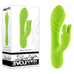 Evolved BRAT BUNNY USB Rechargeable Rabbit Vibrator 16.2cm Green Evolved
