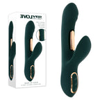 Evolved HEART OF GOLD USB Rechargeable Rabbit Vibrator Green Evolved