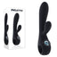 Evolved BLACK MAGIC USB Rechargeable Rabbit Vibrator With LED Screen 20cm Evolved