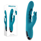 Evolved BUNNY TAPPER USB Rechargeable Rabbit Vibrator Blue 20cm Evolved