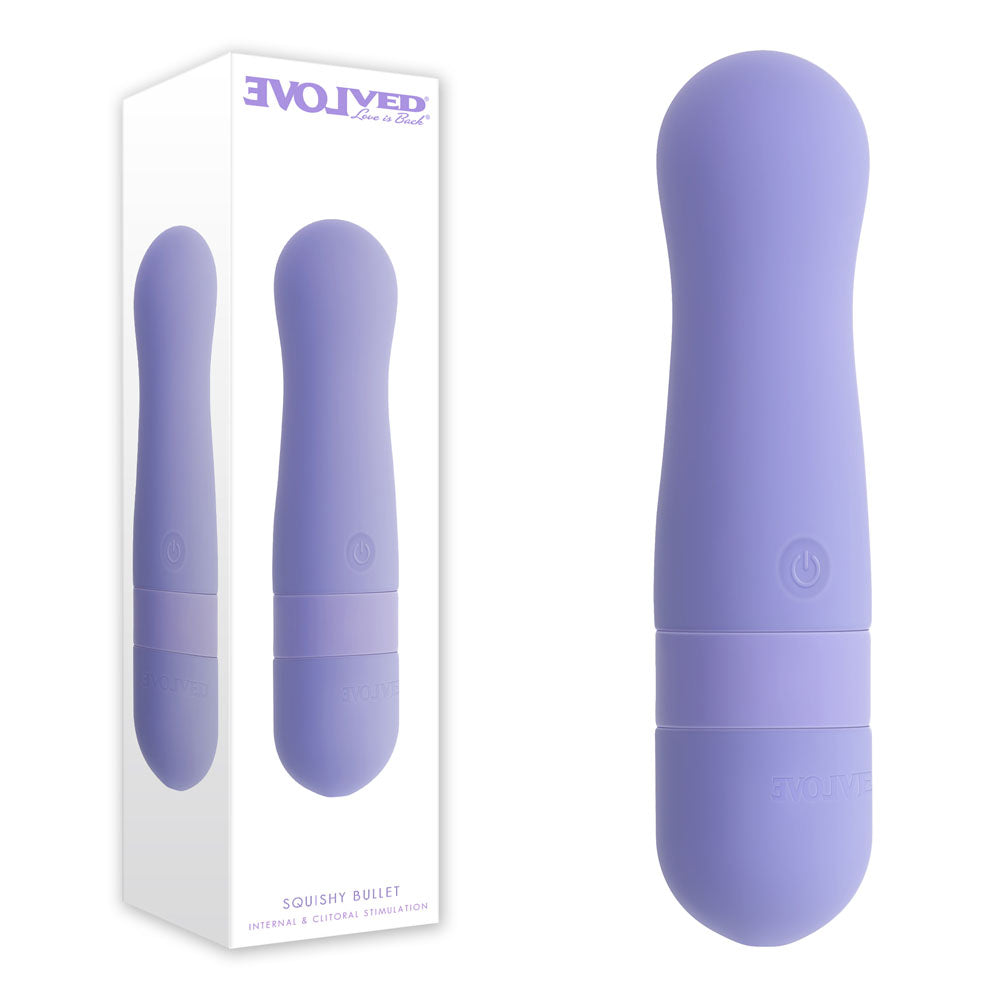 Evolved SQUISHY BULLET USB Rechargeable Bullet Purple 11 cm Evolved