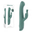 Evolved SATIN SWIRL USB Rechargeable Rabbit Vibrator Green 23cm Evolved