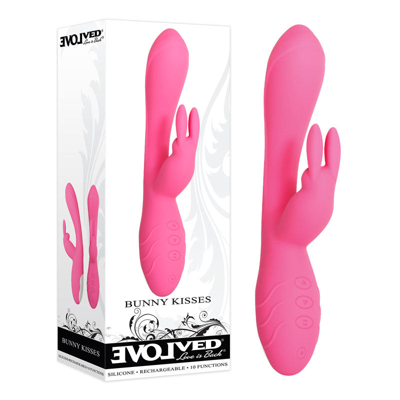 Evolved Bunny Kisses USB Rechargeable Rabbit Vibrator 20cm