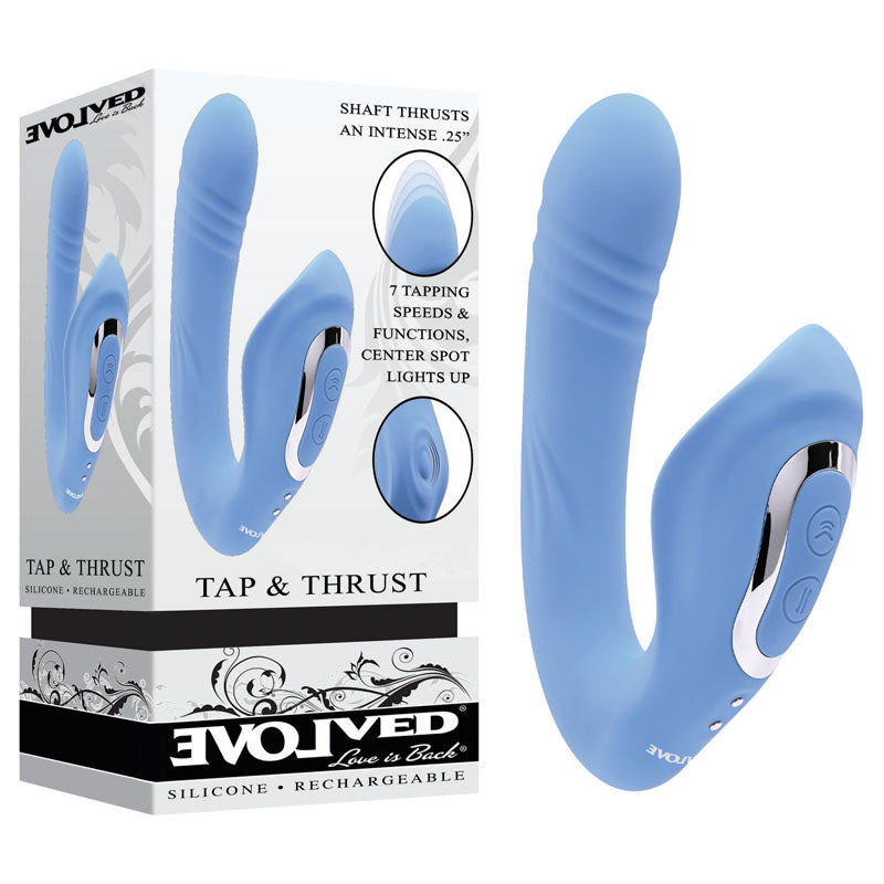 Evolved TAP & THRUST USB Rechargeable Dual Vibrator
