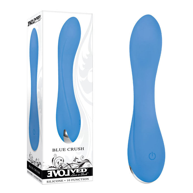 Evolved BLUE CRUSH USB Rechargeable Mini Vibrator 12cm Evolved Main image
