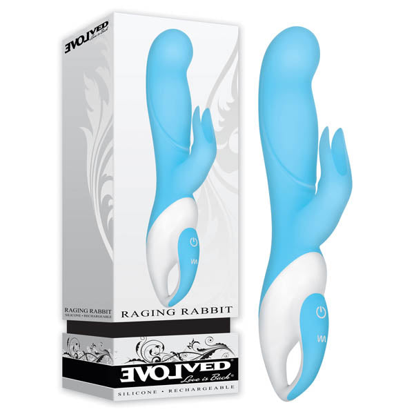 Evolved Raging Rabbit USB Rechargeable Rabbit Vibrator 8 Inch Evolved