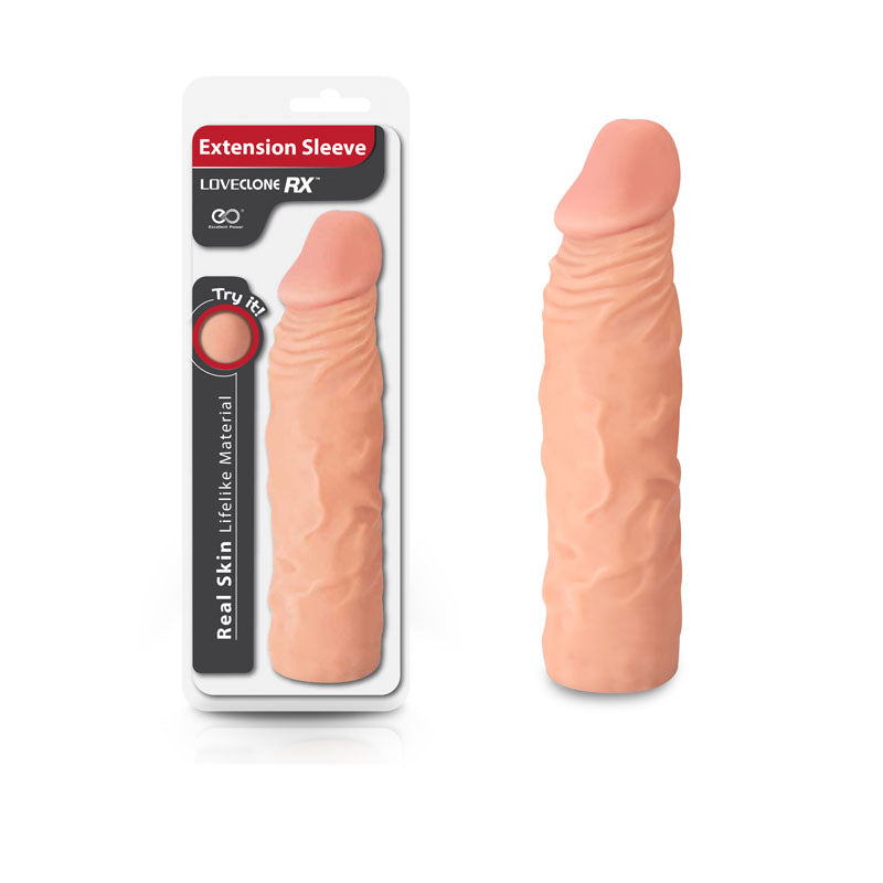 Excellent Power LoveClone RX Extension Sleeve Penis Extender Sleeve 20cm