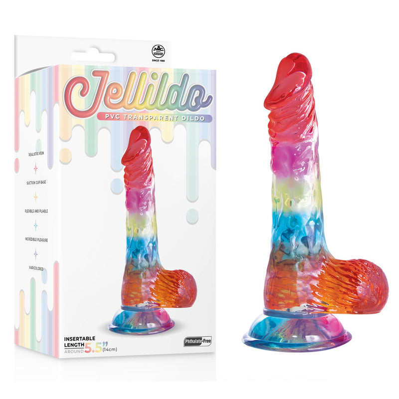 Excellent Power Jellido Clear Coloured Dildo 14cm