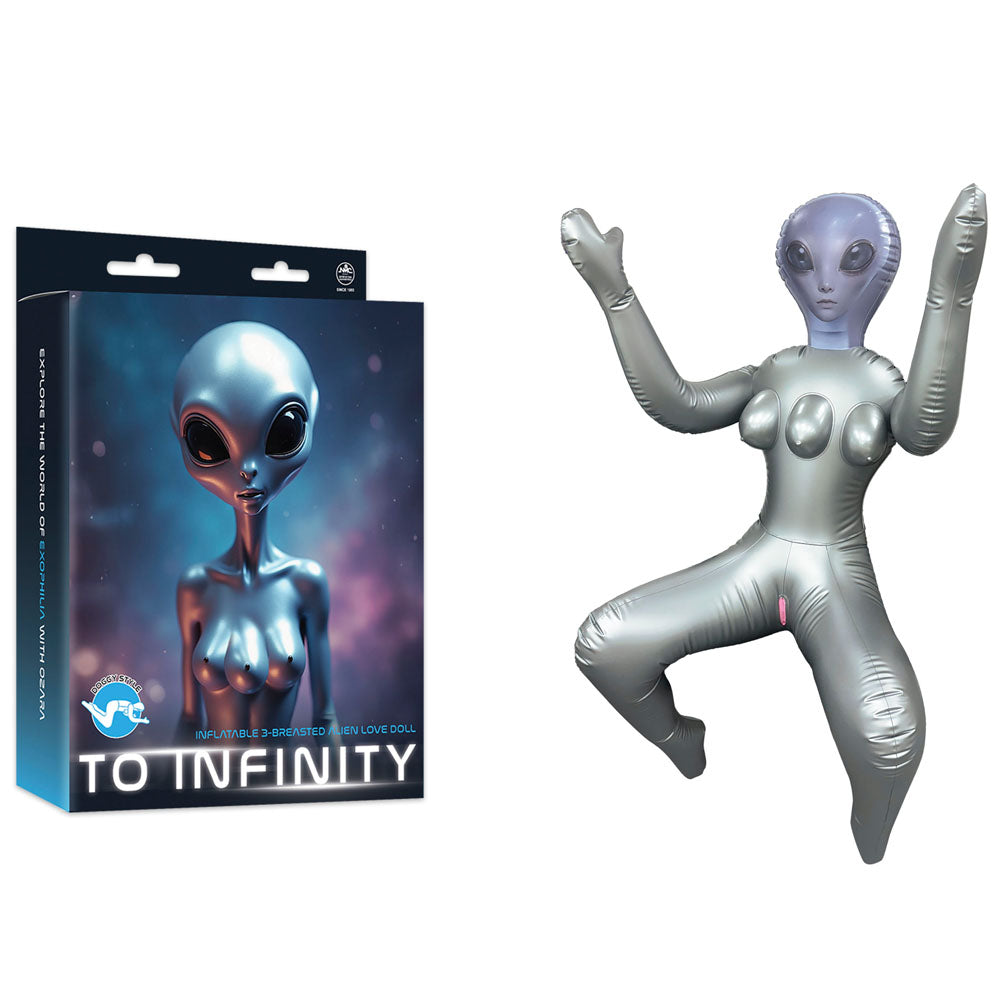 Excellent Power To Infinity Inflatable Squatting Alien Love Doll Excellent Power