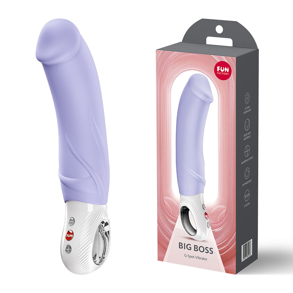 Fun Factory BIG BOSS USB C Vibrator 22.9cm Purple Fun Factory Main image