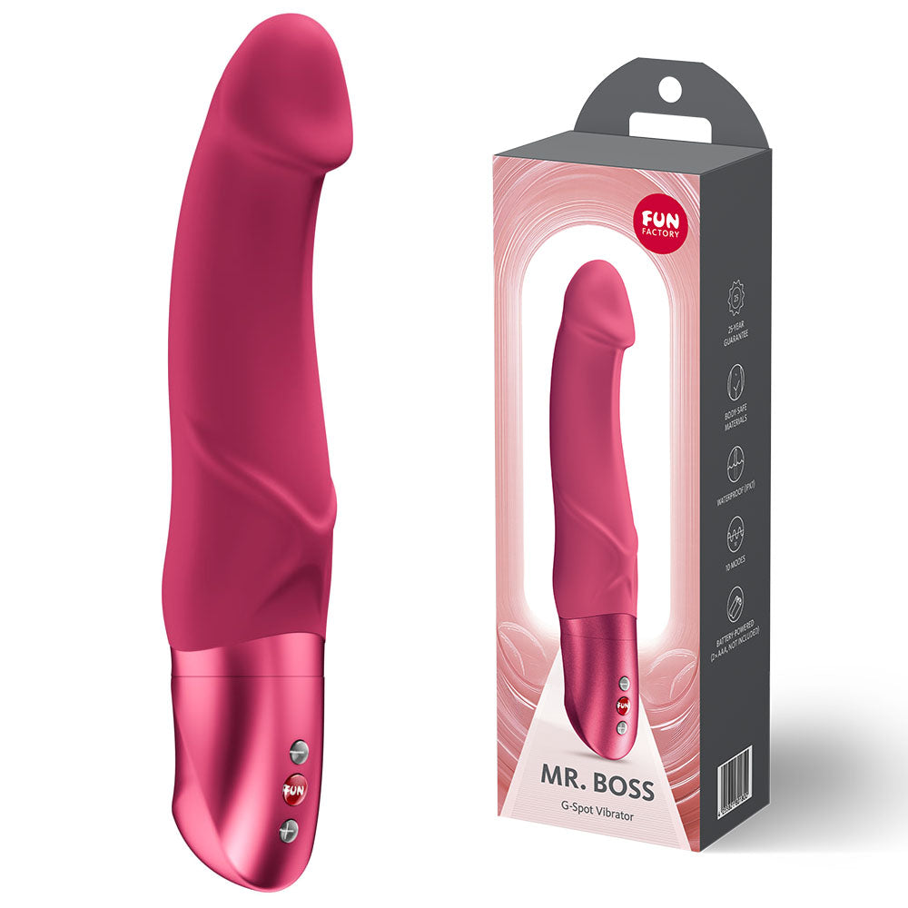 Fun Factory MR. BOSS Vibrator 21cm Raspberry Fun Factory