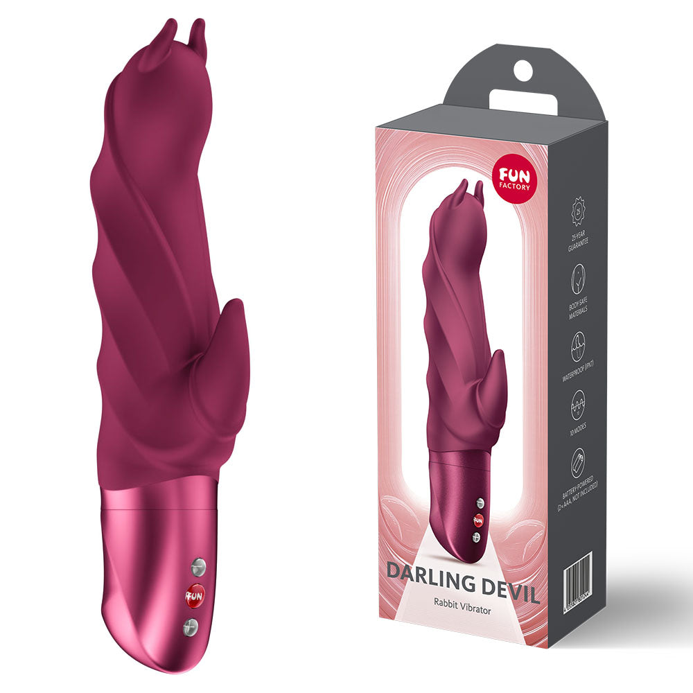 Fun Factory DARLING DEVIL Vibrator 20cm Wine Red Fun Factory Main image