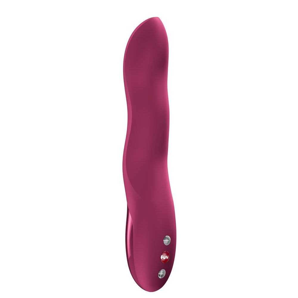 Fun Factory STRONIC WAVE USB C Rechargeable Thrusting Vibrator Wine Red Fun Factory Main image