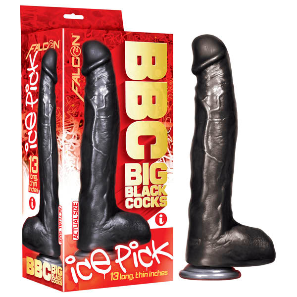 Icon Brands BBC (Big Black Cocks) Ice Pick Dong 13 Inch Black Icon Brands Main image