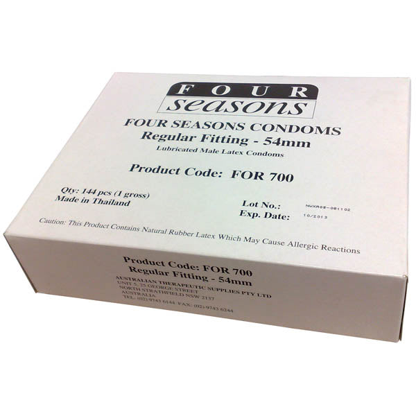Four Seasons Regular Condoms Bulk Box Of 144 Four Seasons
