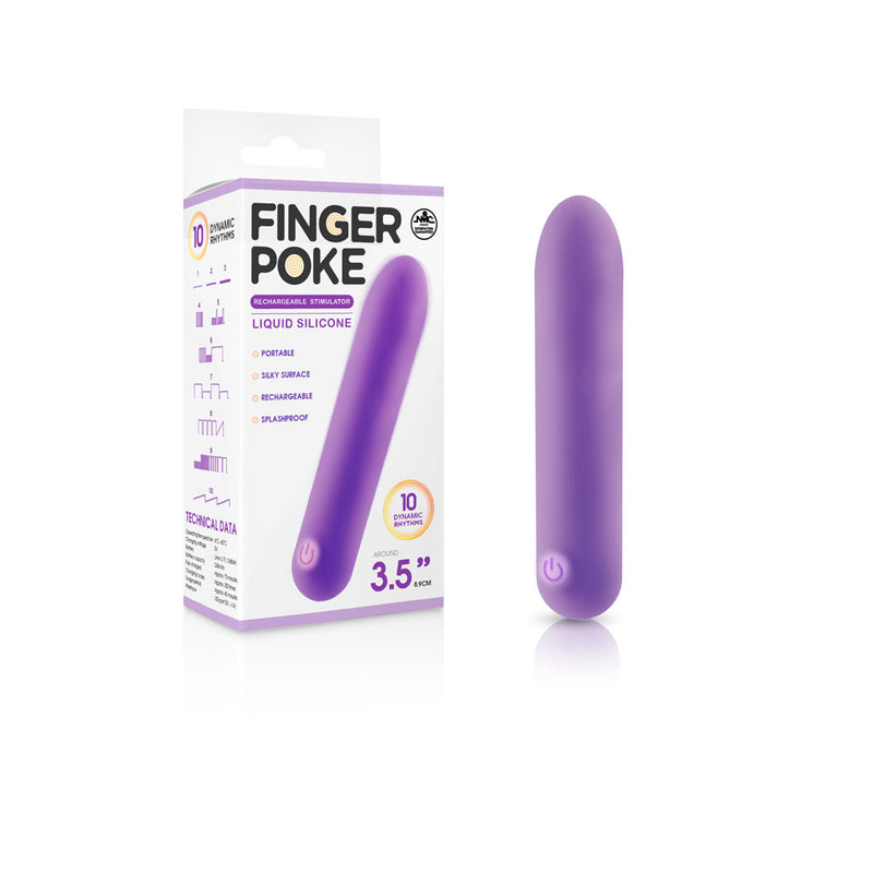 Excellent Power Finger Poke USB Rechargeable Bullet Vibrator 8.9cm