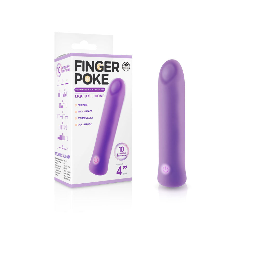 Excellent Power Finger Poke USB Rechargeable Bullet Vibrator 10cm Excellent Power