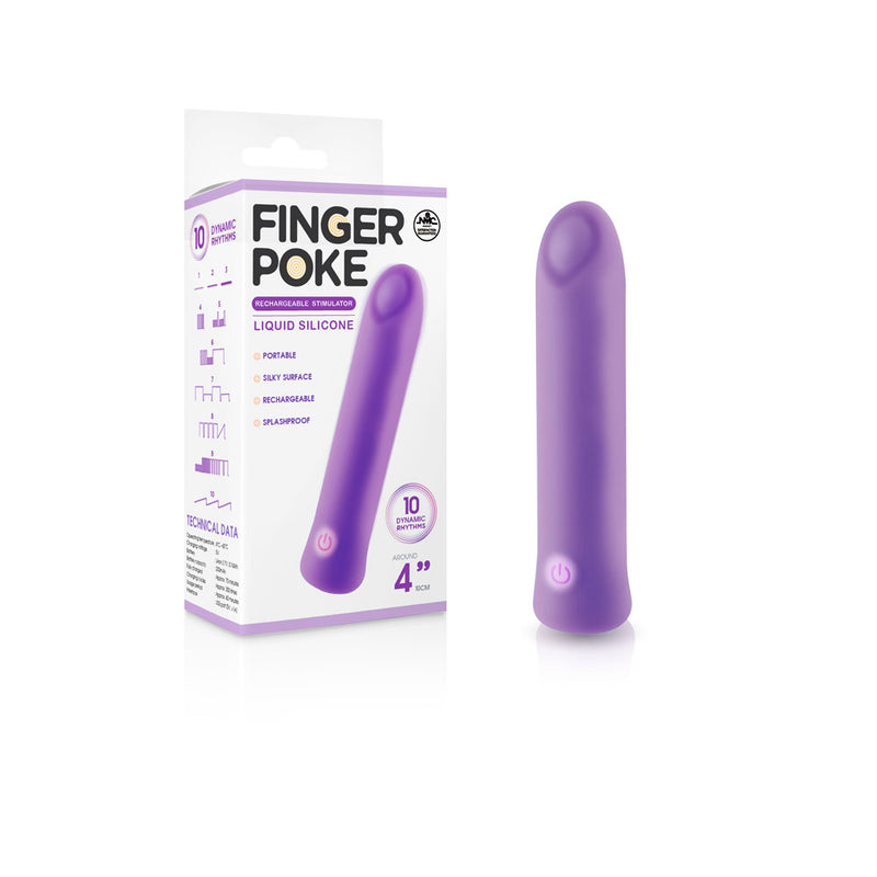 Excellent Power Finger Poke USB Rechargeable Bullet Vibrator 10cm