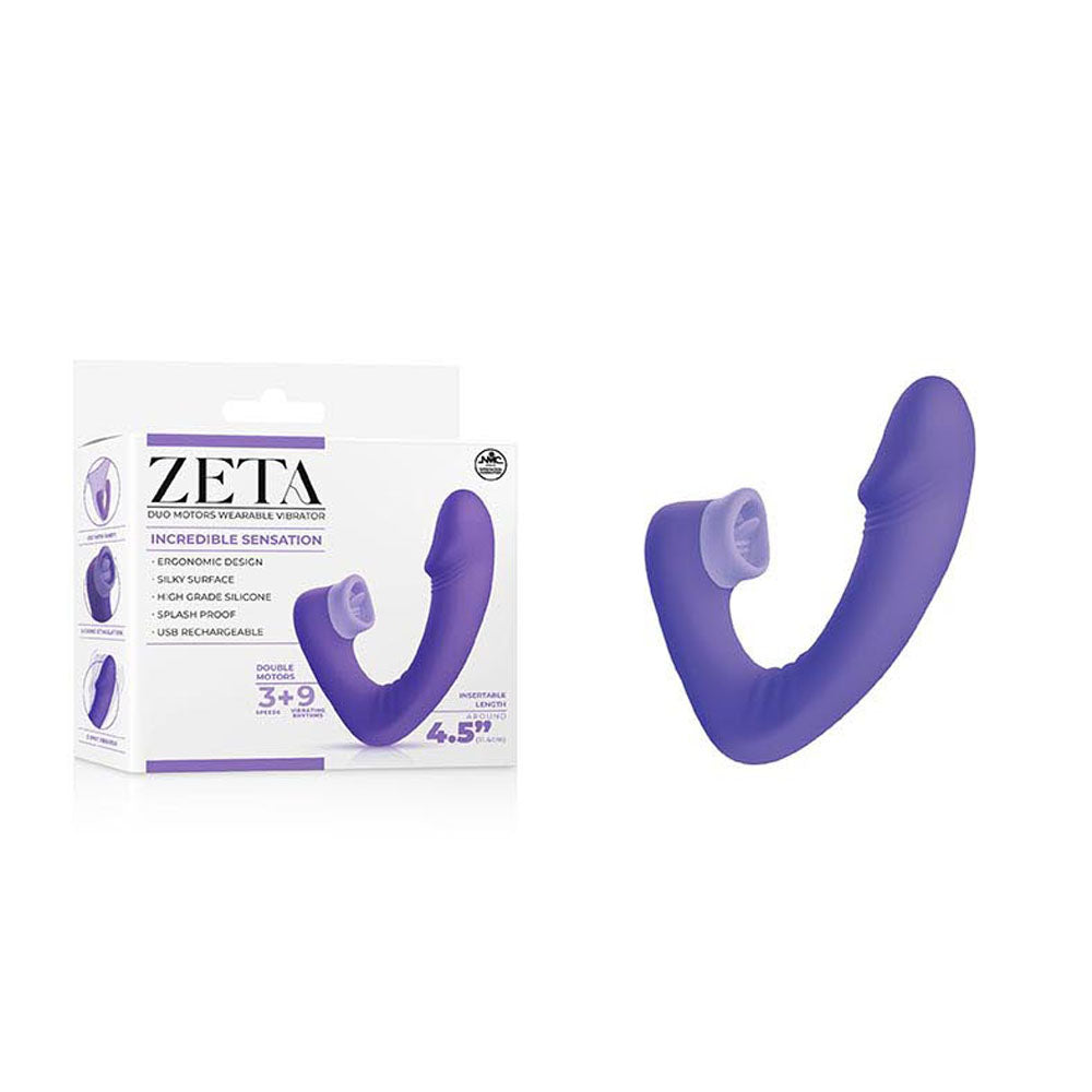 Excellent Power Zeta Duo Motor Wearable USB Rechargeable Vibrator With Flicking Clitoral Stimulator Excellent Power Main image