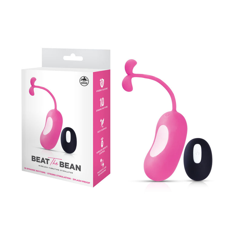 Excellent Power Beat The Bean USB Rechargeable Vibrating Egg Vibrator With Wireless Remote Pink