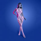 Fantasy Lingerie GLOW Equilibrium Bodystocking Glow In Dark Pink One Size Fantasy Lingerie