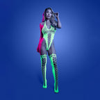 Fantasy Lingerie GLOW Paradigm Bodystocking Glow In Dark Green One Size Fantasy Lingerie