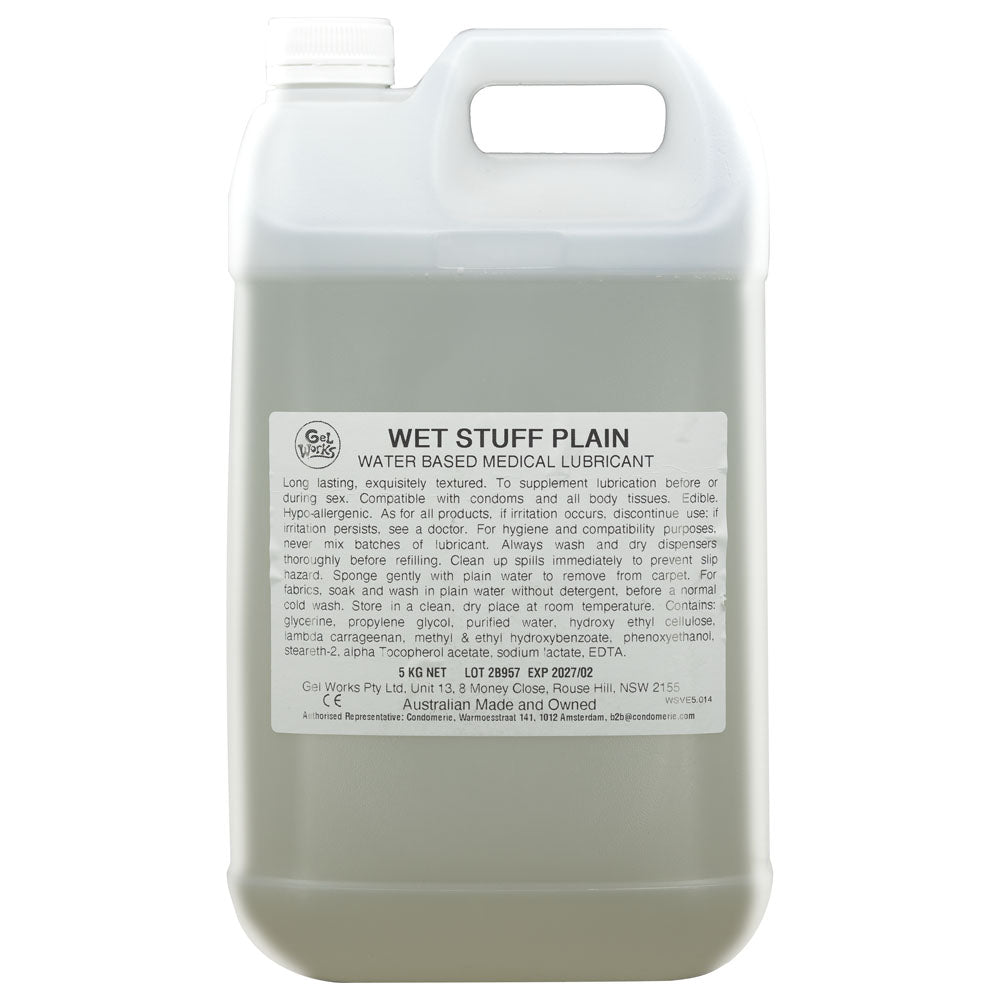 Wet Stuff Plain Water Based Lubricant With Vitamin E Wet Stuff