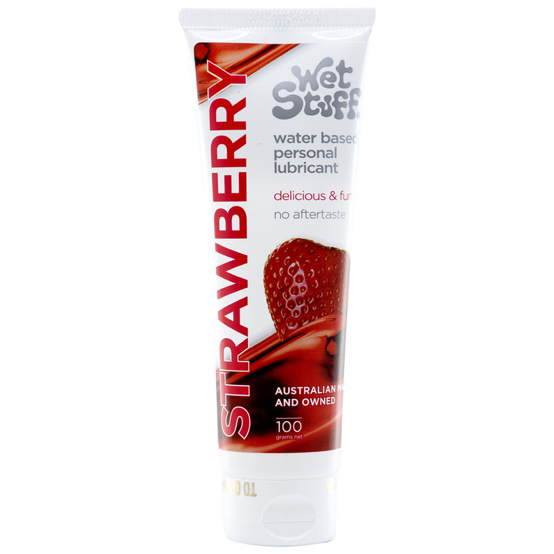 Wet Stuff Strawberry Flavoured Water Based Lubricant 100g Tube