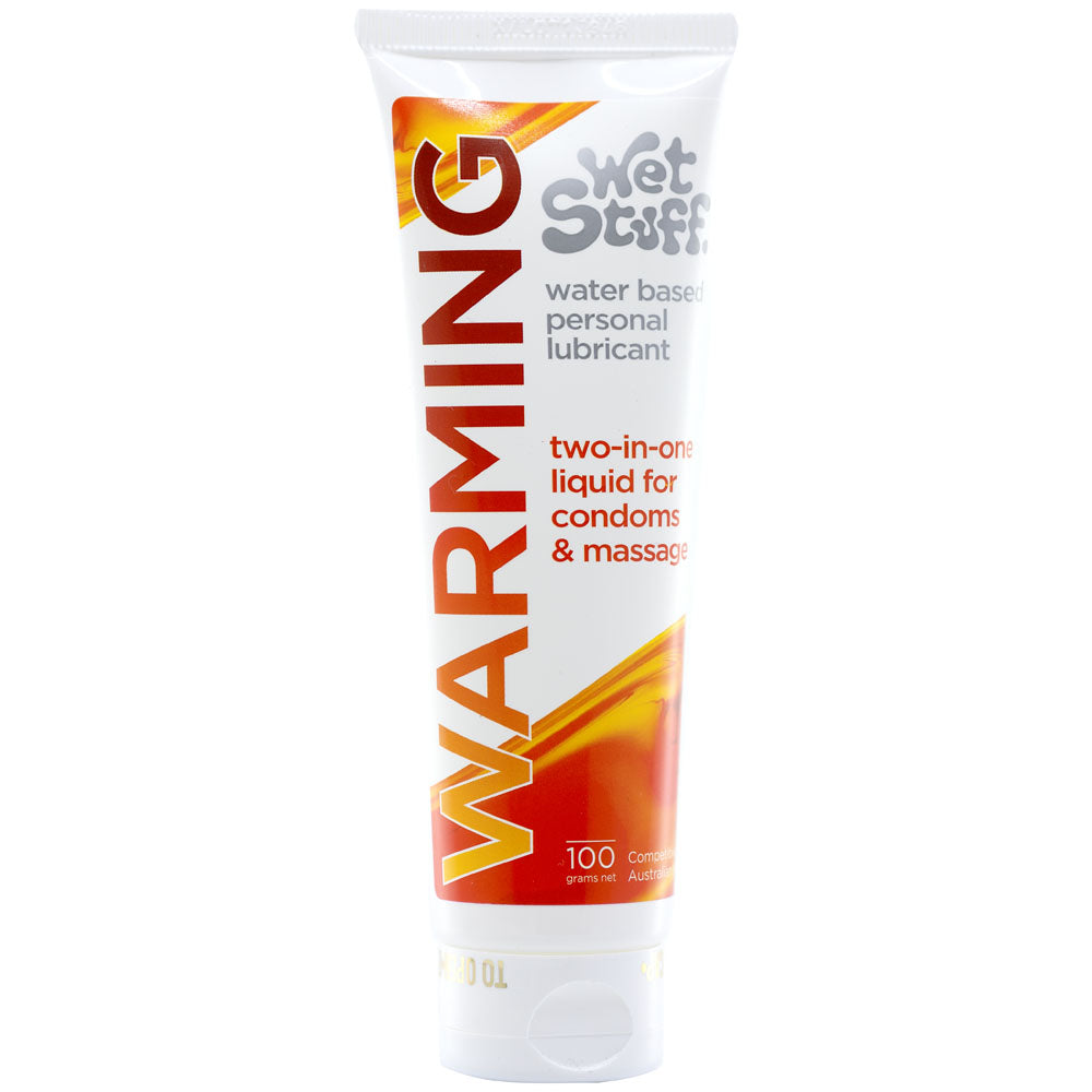 Wet Stuff Warming - 100g Tube - Warming Water Based Lubricant - 100 gram Tube Wet Stuff