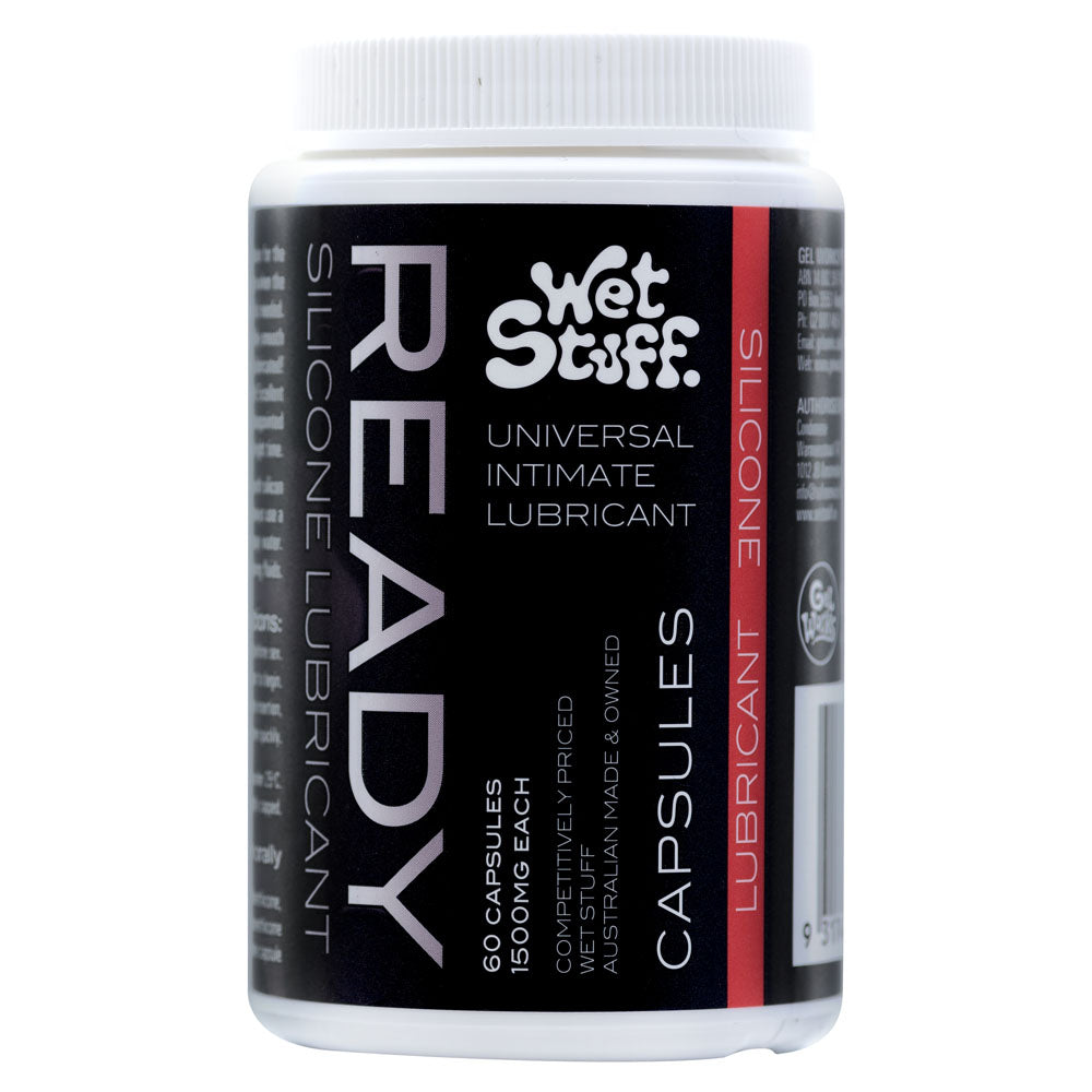 Wet Stuff Ready Caps Silicone Lubricant Capsules Jar Of 60 Wet Stuff Main image