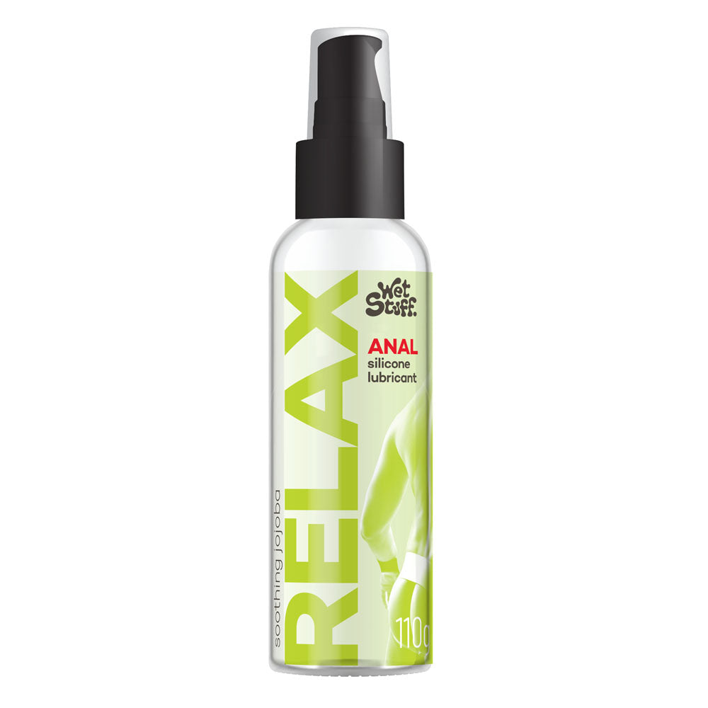 Wet Stuff Relax Anal Silicone Lubricant 110g Pump Bottle Wet Stuff