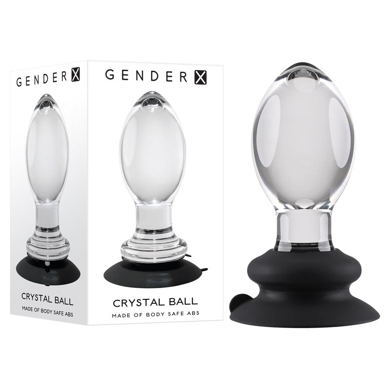Gender X Crystal Ball Butt Plug With Suction Base Gender X