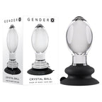 Gender X Crystal Ball Butt Plug With Suction Base Gender X