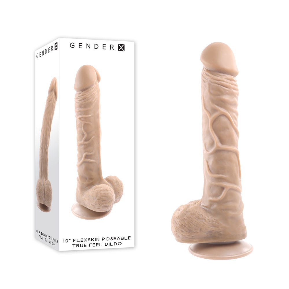Gender X FLEXSKIN POSEABLE TRUE FEEL Poseable Dong 10 Inch Gender X