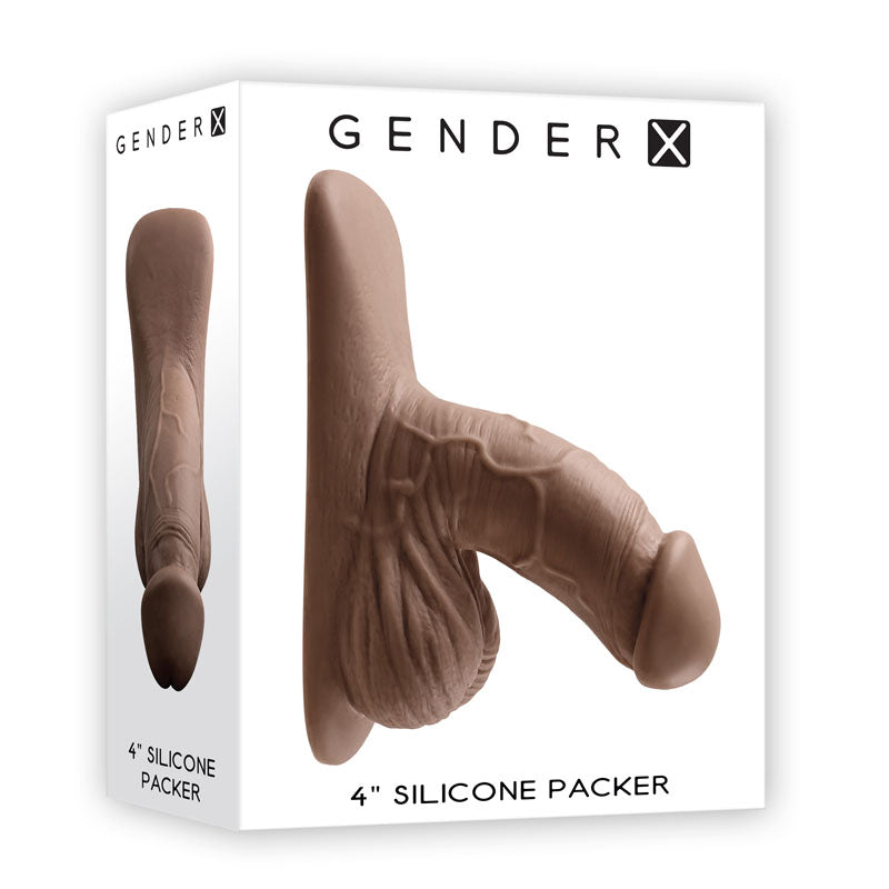 Gender X Silicone Dark Packer 10cm Brown