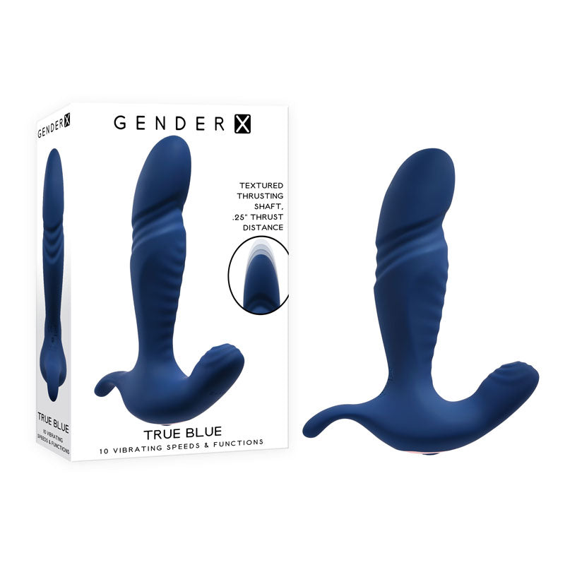 Gender X TRUE BLUE USB Rechargeable Thrusting Prostate Massager Gender X Main image