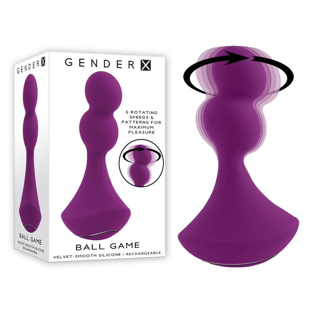 Gender X BALL GAME USB Rechargeable Vibrating Butt Plug Gender X